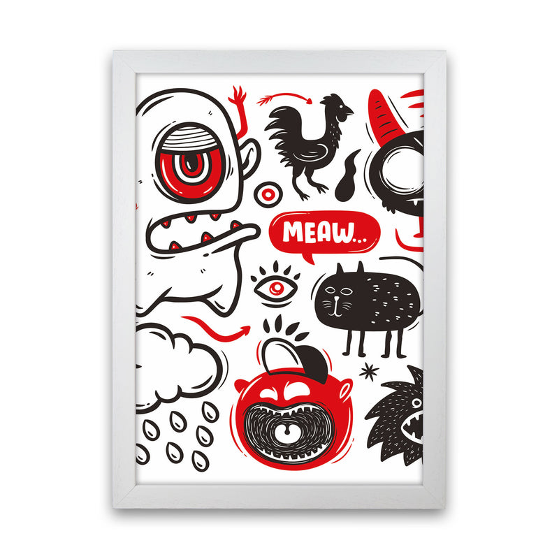 This Is A Doodle Art Print by Jason Stanley White Grain