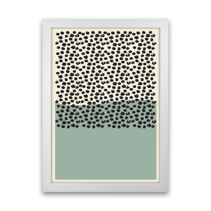 Green Midcentury Art Print by Jason Stanley White Grain