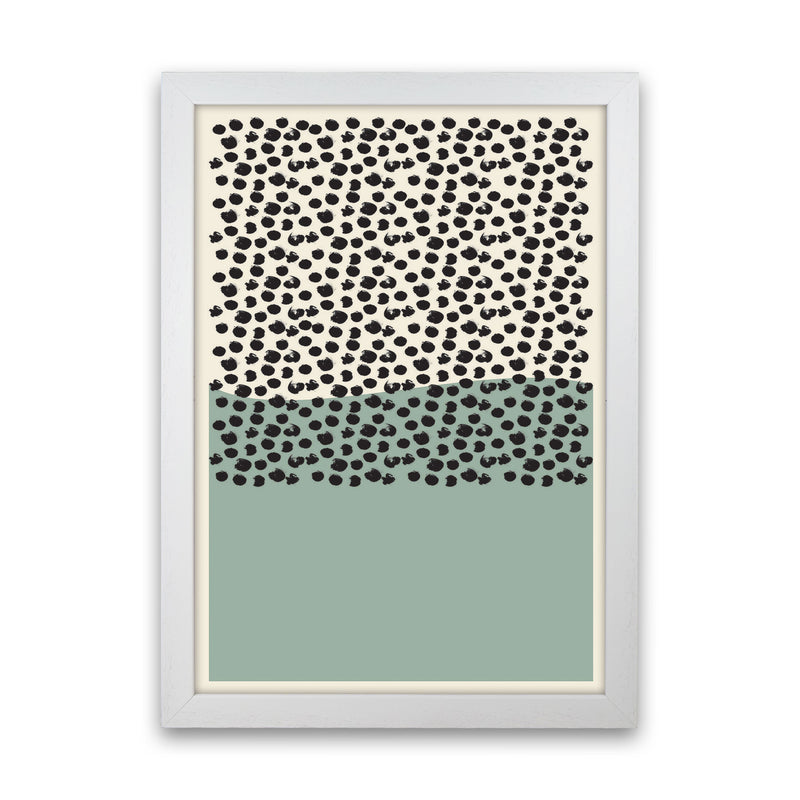 Green Midcentury Art Print by Jason Stanley White Grain