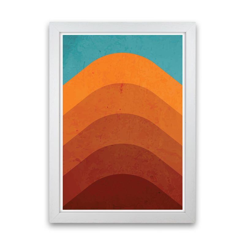 Orange Mountain Art Print by Jason Stanley White Grain