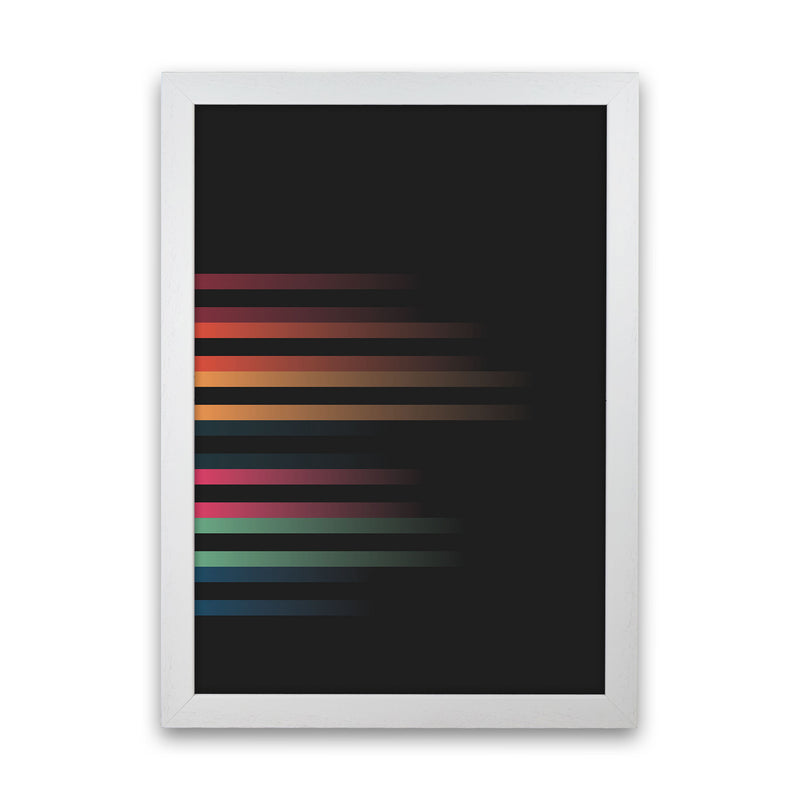 Faded Stripes 1 Art Print by Jason Stanley White Grain