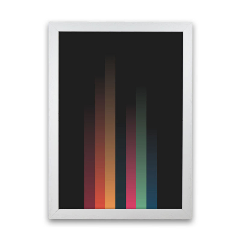 Faded Stripes 3 Art Print by Jason Stanley White Grain