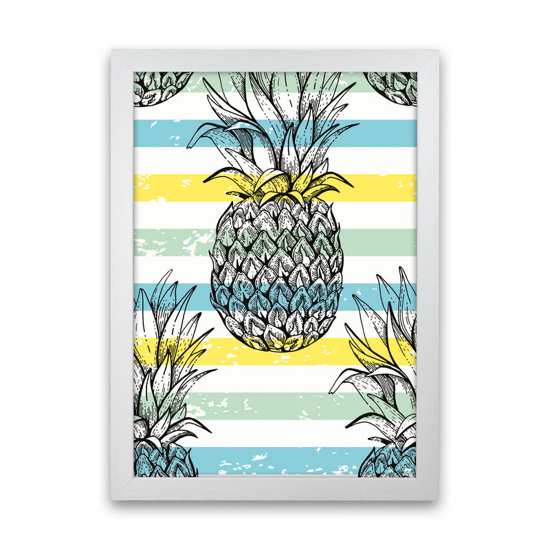 Pineapple Party Art Print by Jason Stanley White Grain
