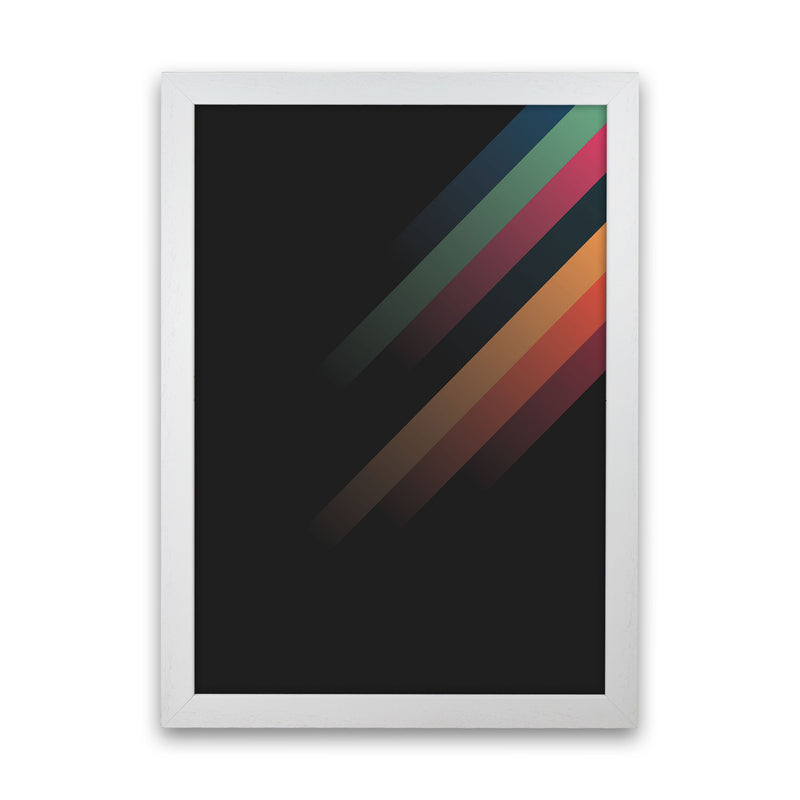 Faded Stripes 2 Art Print by Jason Stanley White Grain