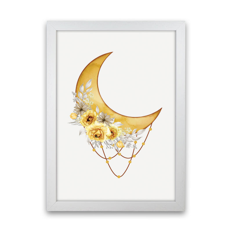 Watercolor Moon Art Print by Jason Stanley White Grain