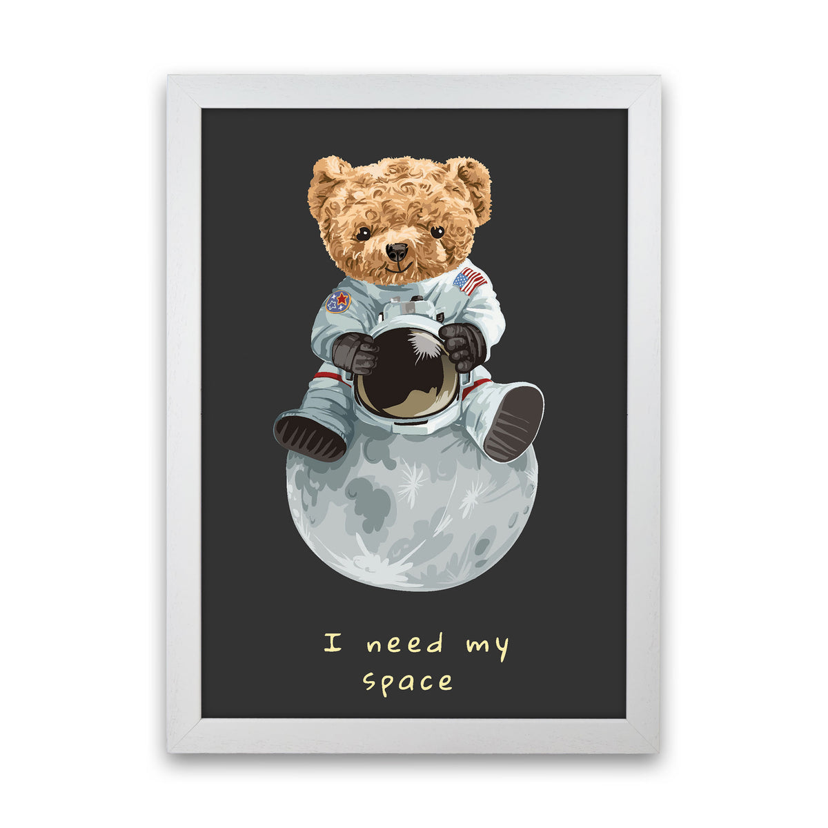 I Need My Space Art Print by Jason Stanley White Grain