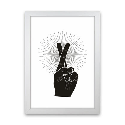 Fingers Crossed Art Print by Jason Stanley White Grain