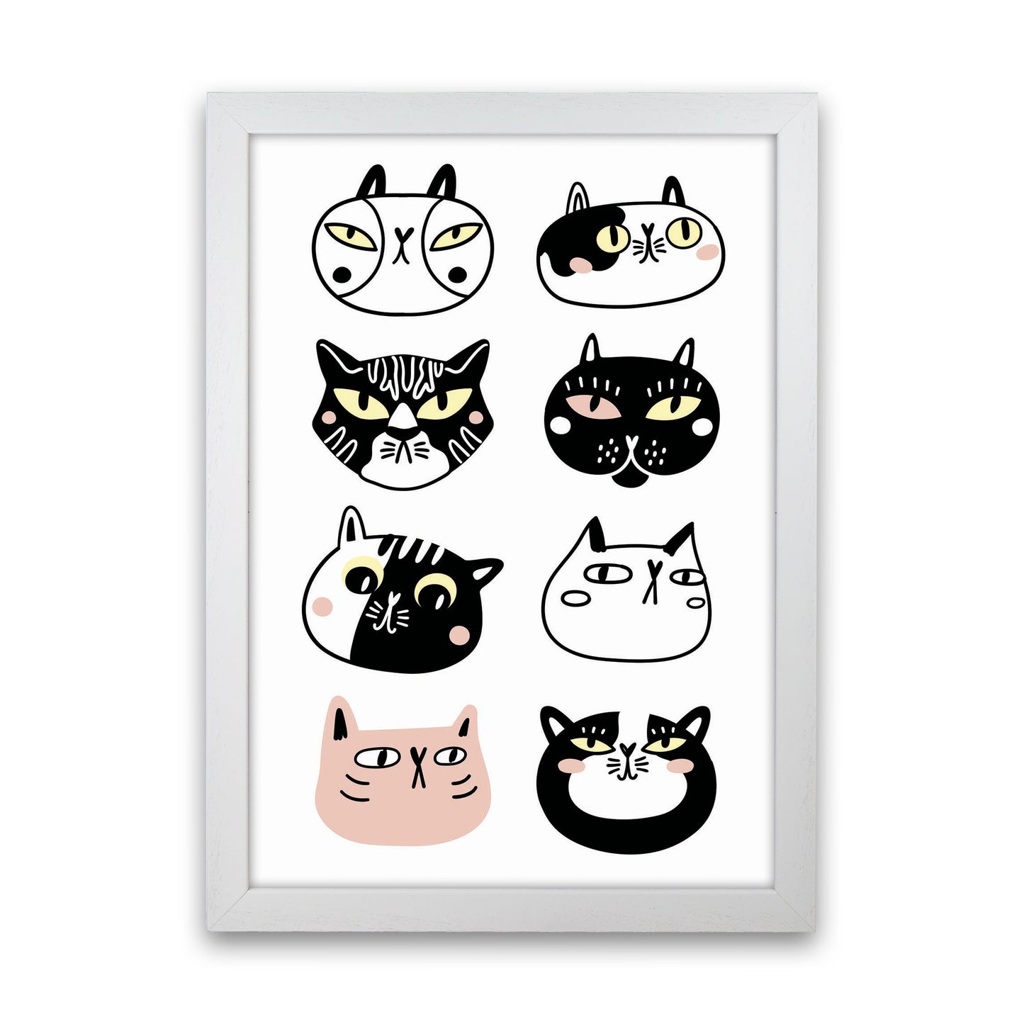 Crazy Cat Lady Art Print by Jason Stanley White Grain