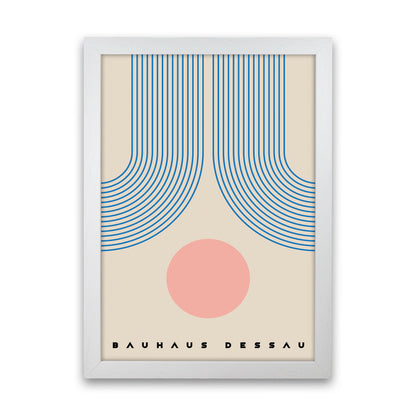 Bauhaus Design Art Print by Jason Stanley White Grain