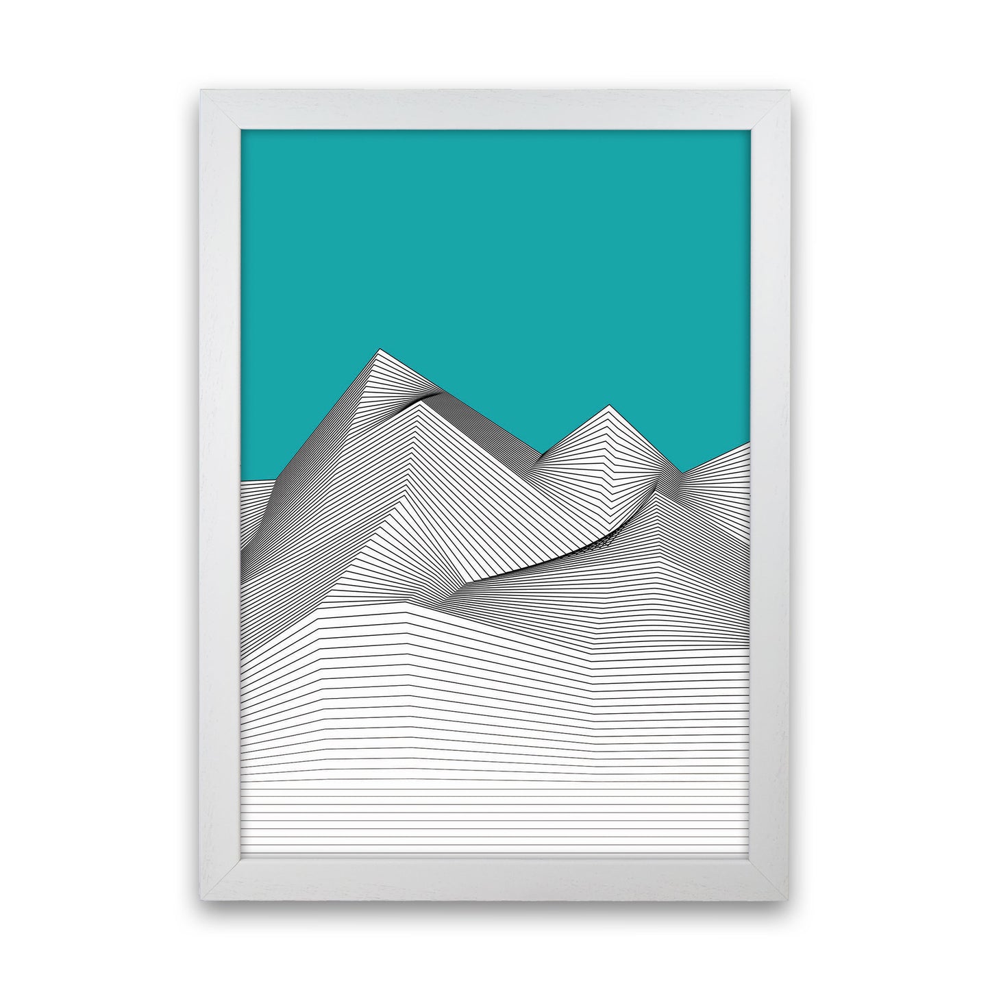 Blue Mountain Art Print by Jason Stanley White Grain
