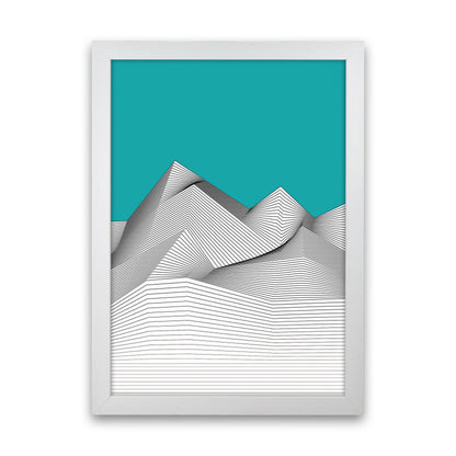 Blue Mountain Art Print by Jason Stanley White Grain