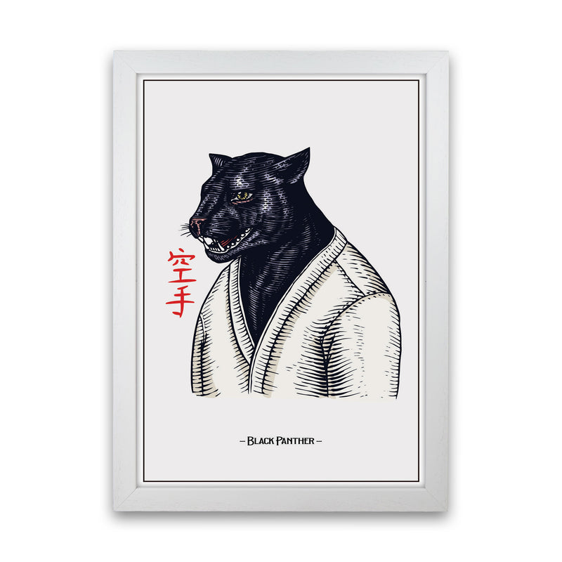 Black Panther Art Print by Jason Stanley White Grain