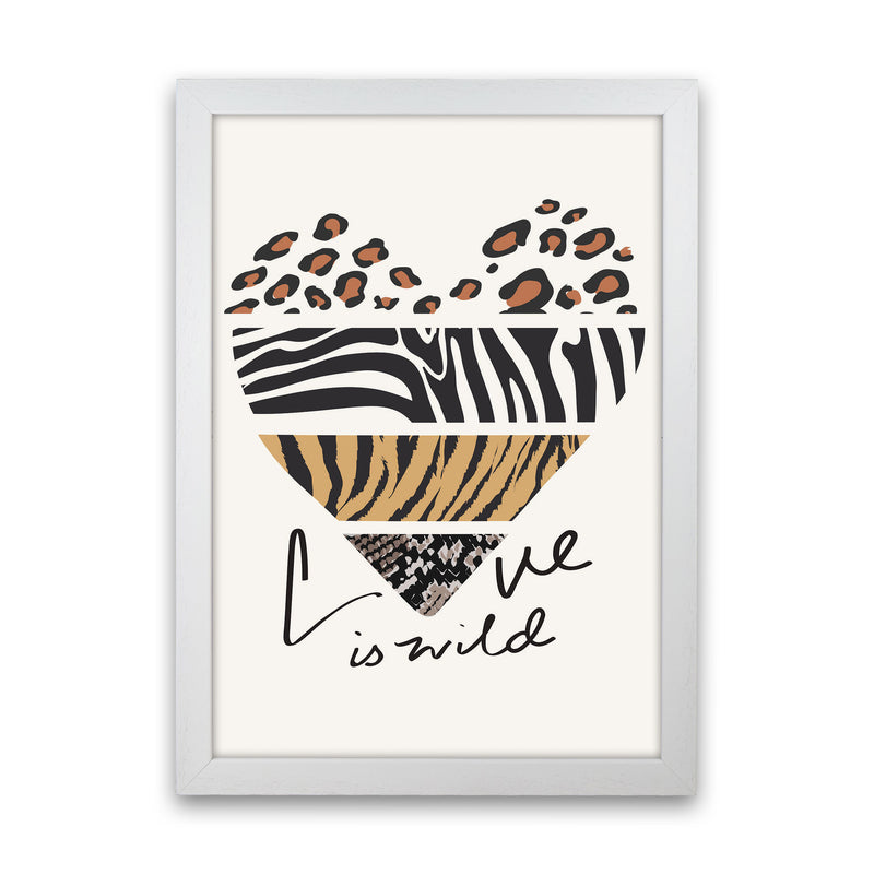 Love Is Wild Art Print by Jason Stanley White Grain