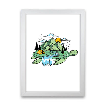 Turtle Power Art Print by Jason Stanley White Grain