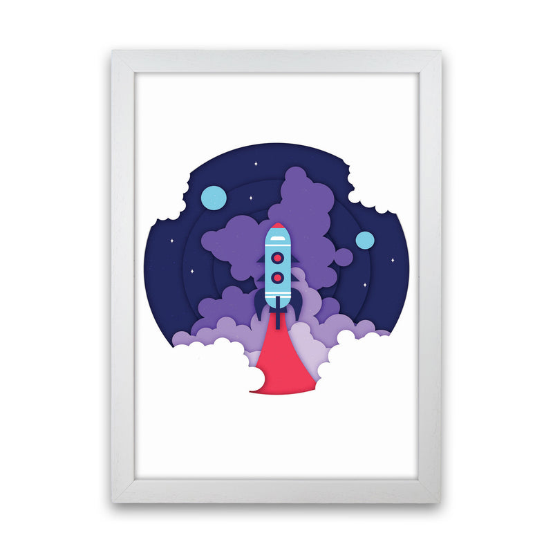 To The Moon Art Print by Jason Stanley White Grain
