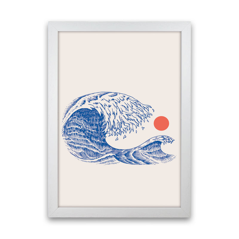 The Wave II Art Print by Jason Stanley White Grain