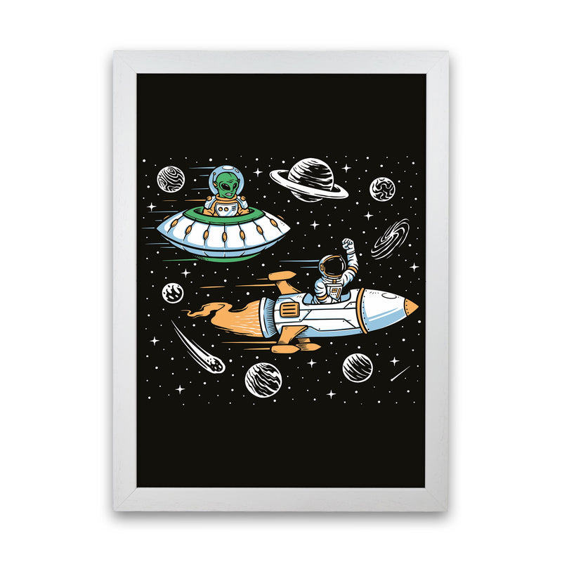 Space Rage Art Print by Jason Stanley White Grain