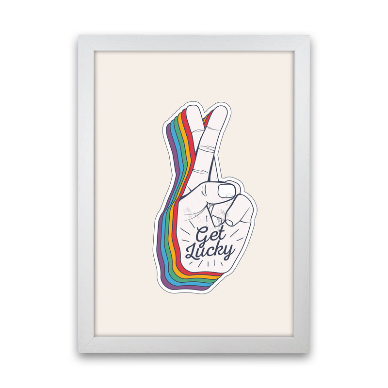 Get Lucky!! Art Print by Jason Stanley White Grain