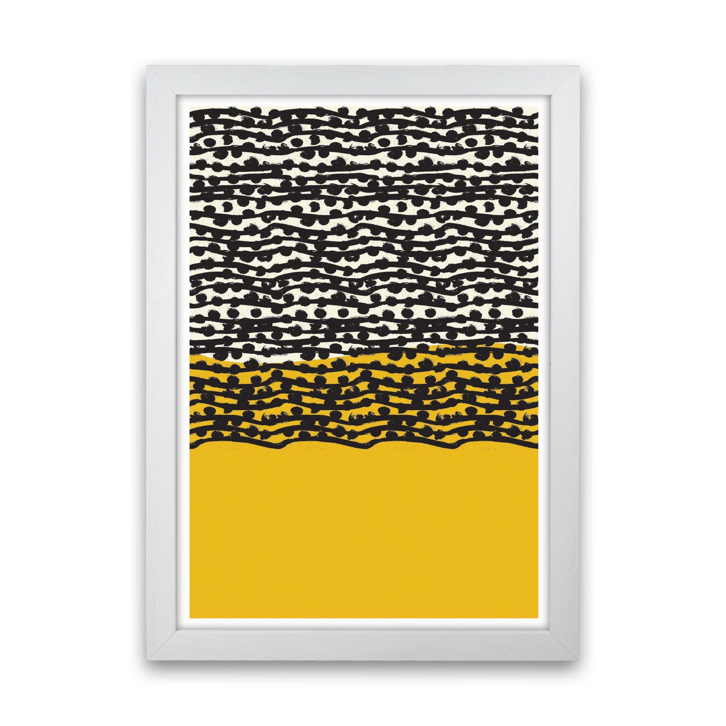 Yellow Vibe Art Print by Jason Stanley White Grain