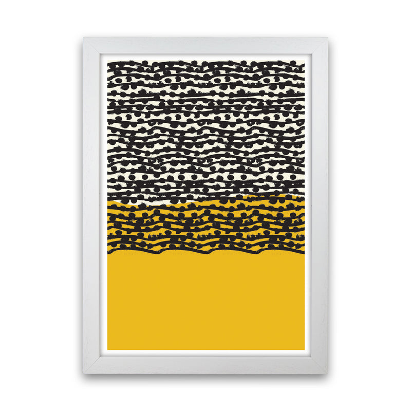 Yellow Vibe Art Print by Jason Stanley White Grain