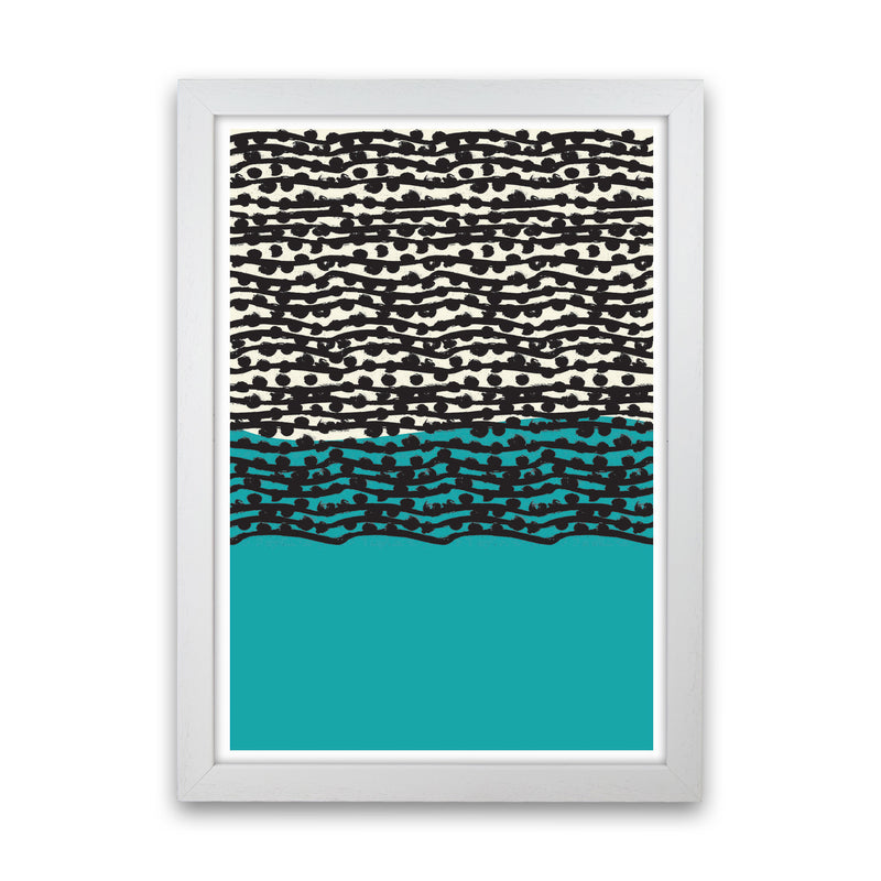 Blue Vibe Art Print by Jason Stanley White Grain