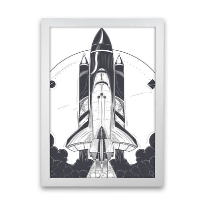 Blastoff! Art Print by Jason Stanley White Grain