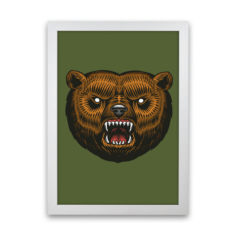 Ol Grizzly Art Print by Jason Stanley White Grain