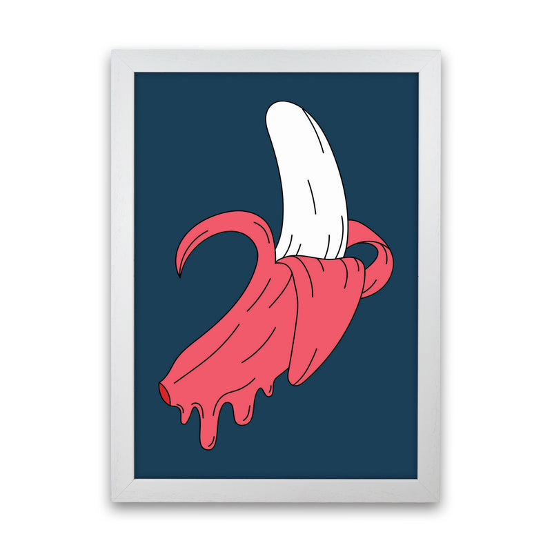Melting Banana Art Print by Jason Stanley White Grain