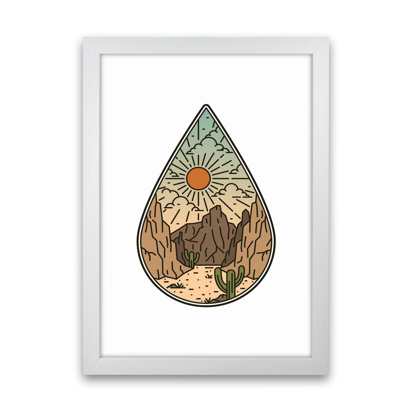 Desert Vibes II Art Print by Jason Stanley White Grain