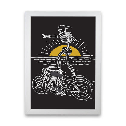 Freedom Rider Art Print by Jason Stanley White Grain