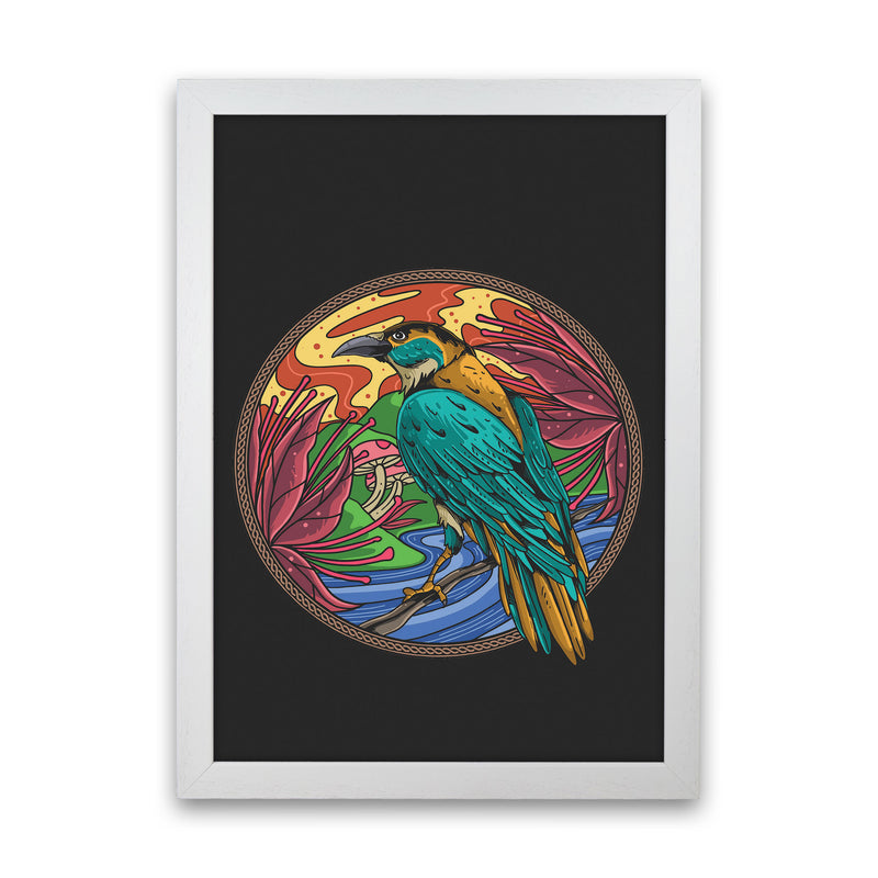 The Wise Crow Art Print by Jason Stanley White Grain