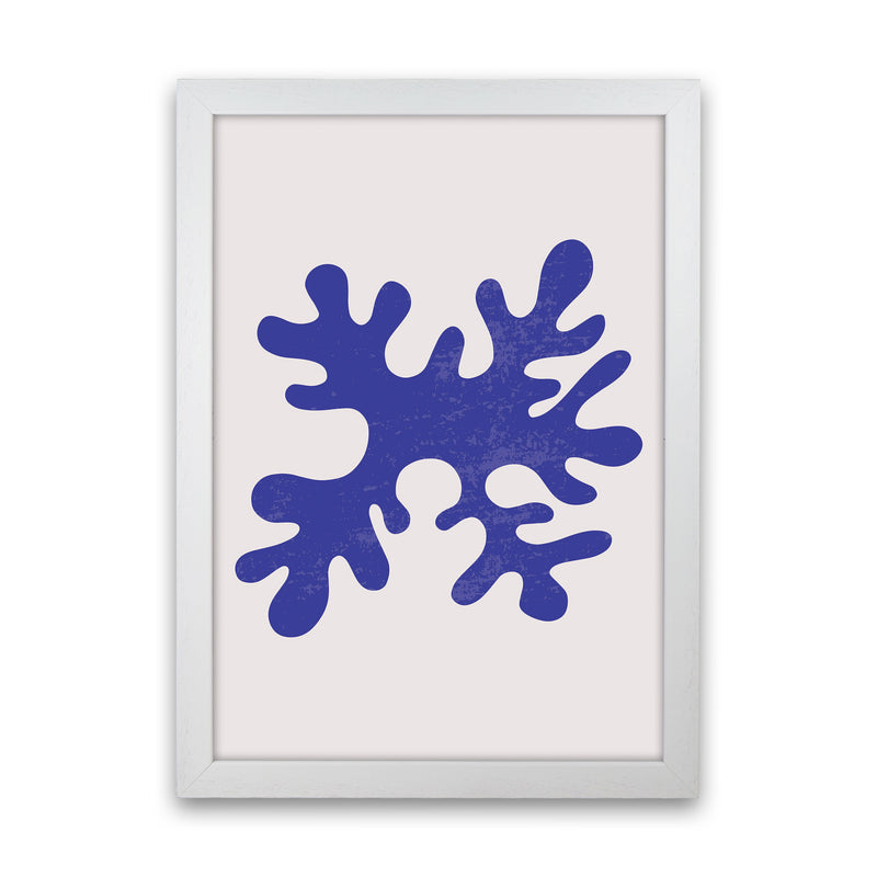 Abstract Blue Algae Art Print by Jason Stanley White Grain