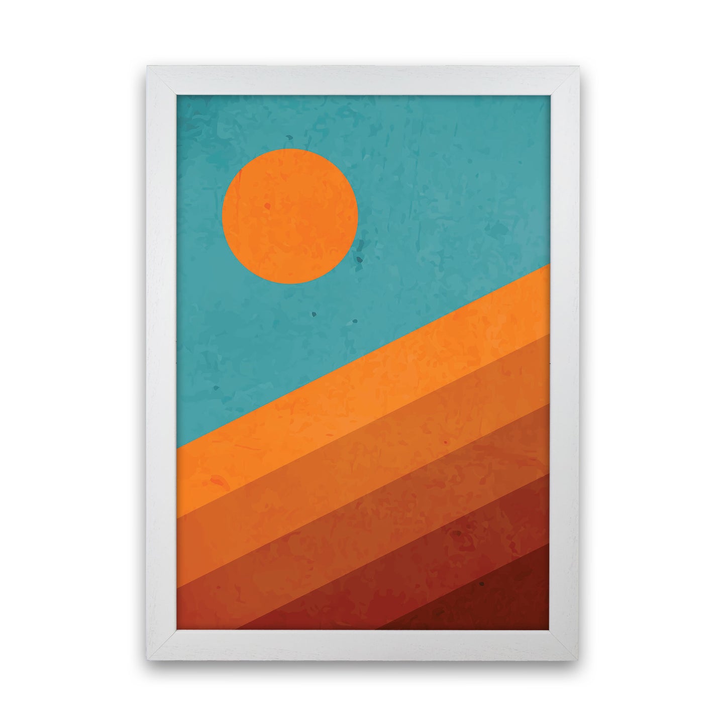 Abstract Mountain Sunrise I Art Print by Jason Stanley White Grain