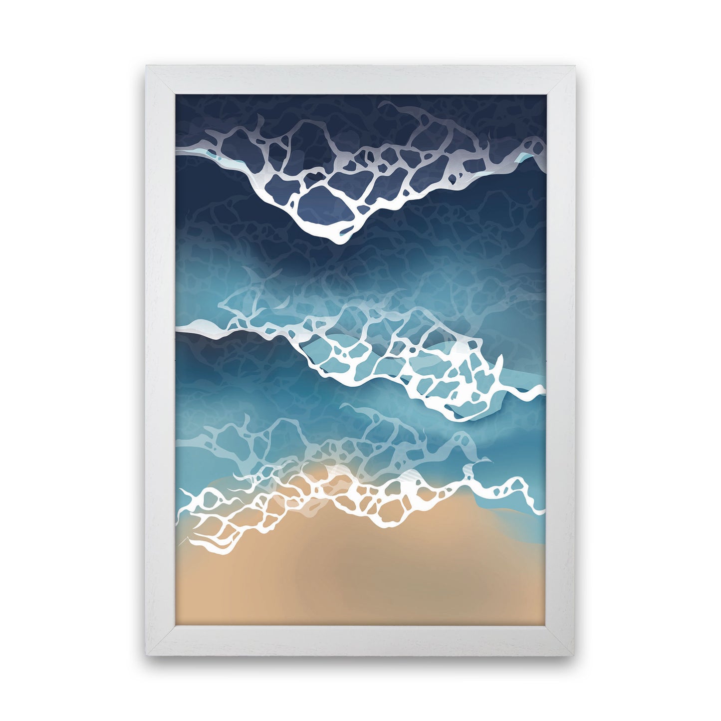 Ocean Waves Art Print by Jason Stanley White Grain
