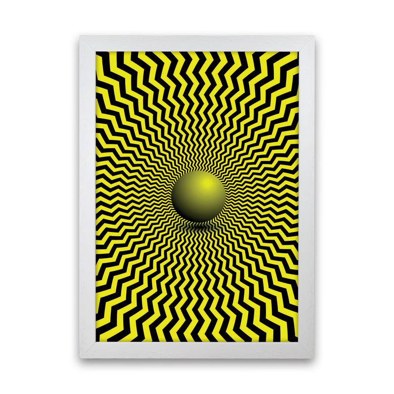 Optical Illusion Art Print by Jason Stanley White Grain