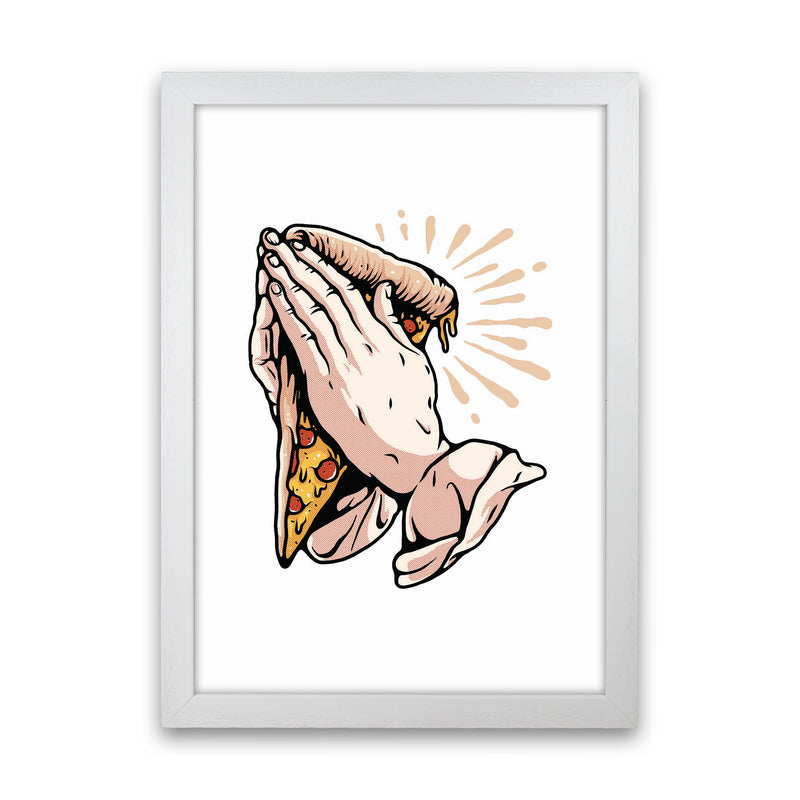 Pizza Is Life Art Print by Jason Stanley White Grain