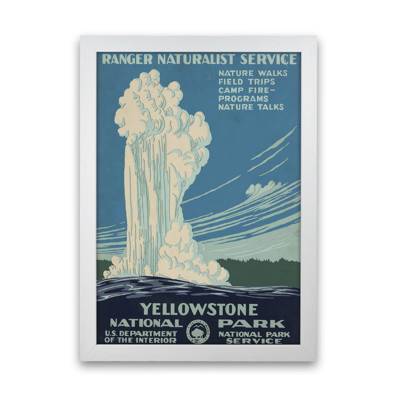 Yellowstone National Park Art Print by Jason Stanley White Grain