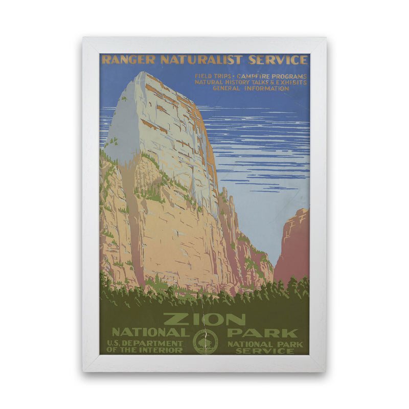 Zion National Park Art Print by Jason Stanley White Grain