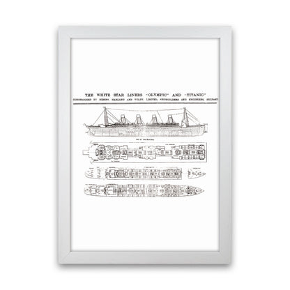 Titanic Patent 2 Art Print by Jason Stanley White Grain