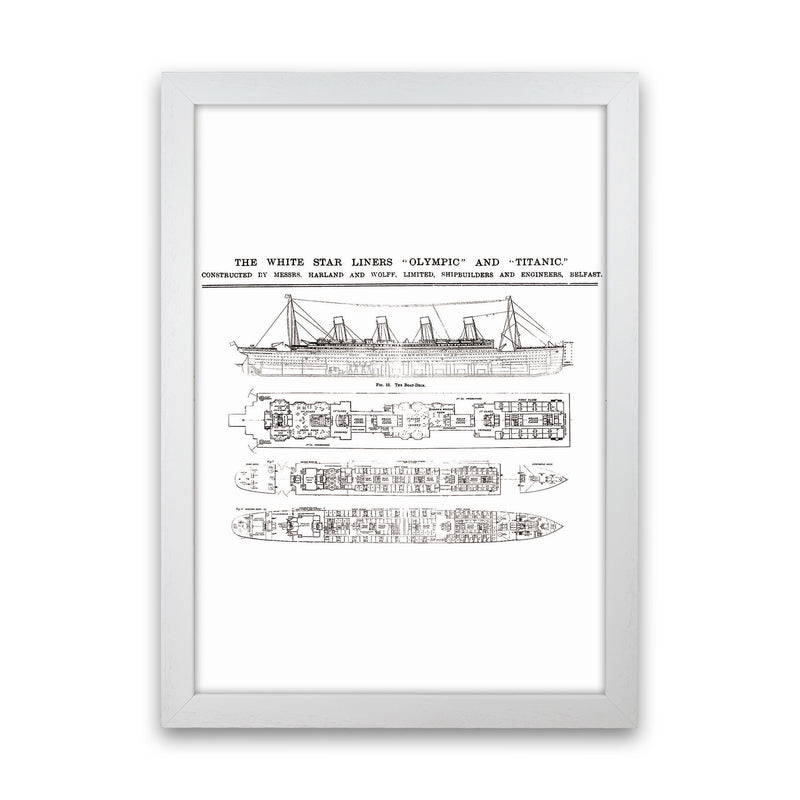 Titanic Patent 2 Art Print by Jason Stanley White Grain