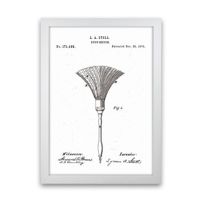 Dust Brush Patent Art Print by Jason Stanley White Grain
