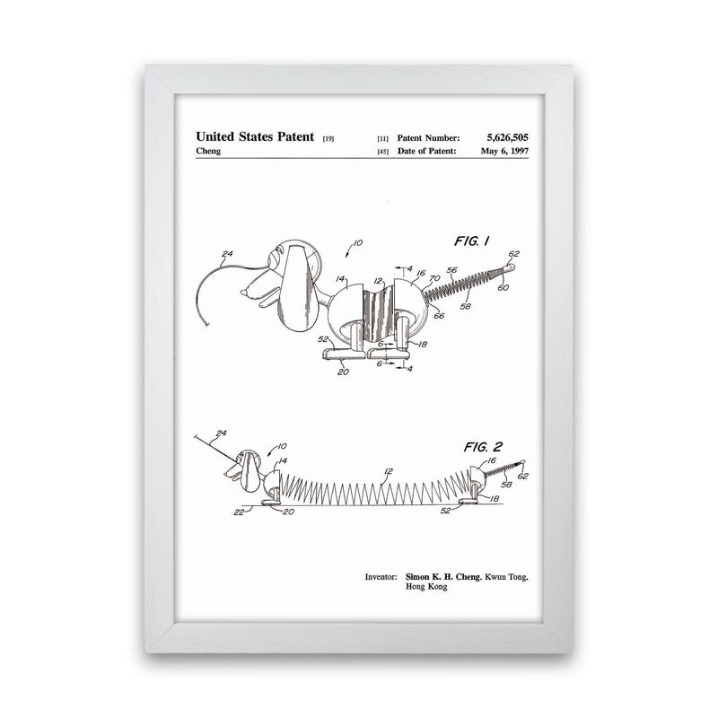 Slinky Dog Patent Art Print by Jason Stanley White Grain