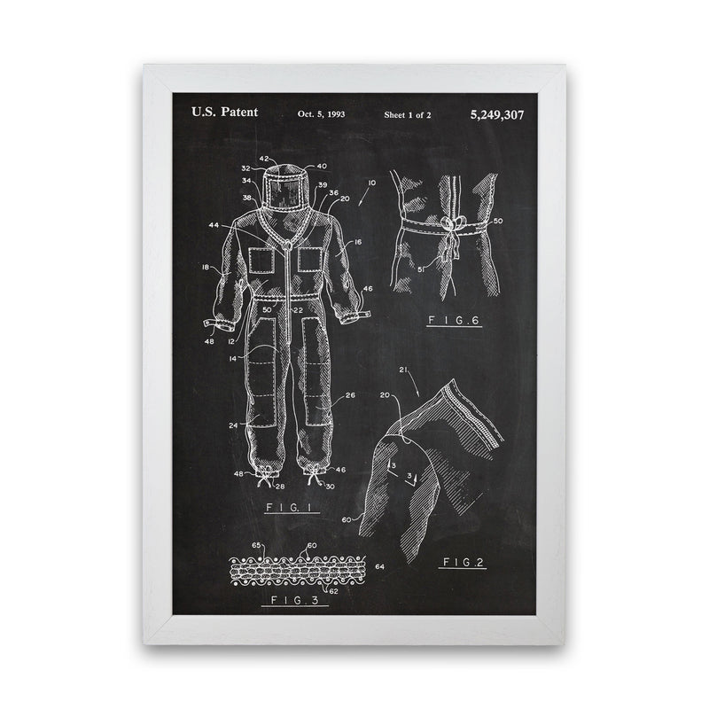 Bee Suit Patent Art Print by Jason Stanley White Grain