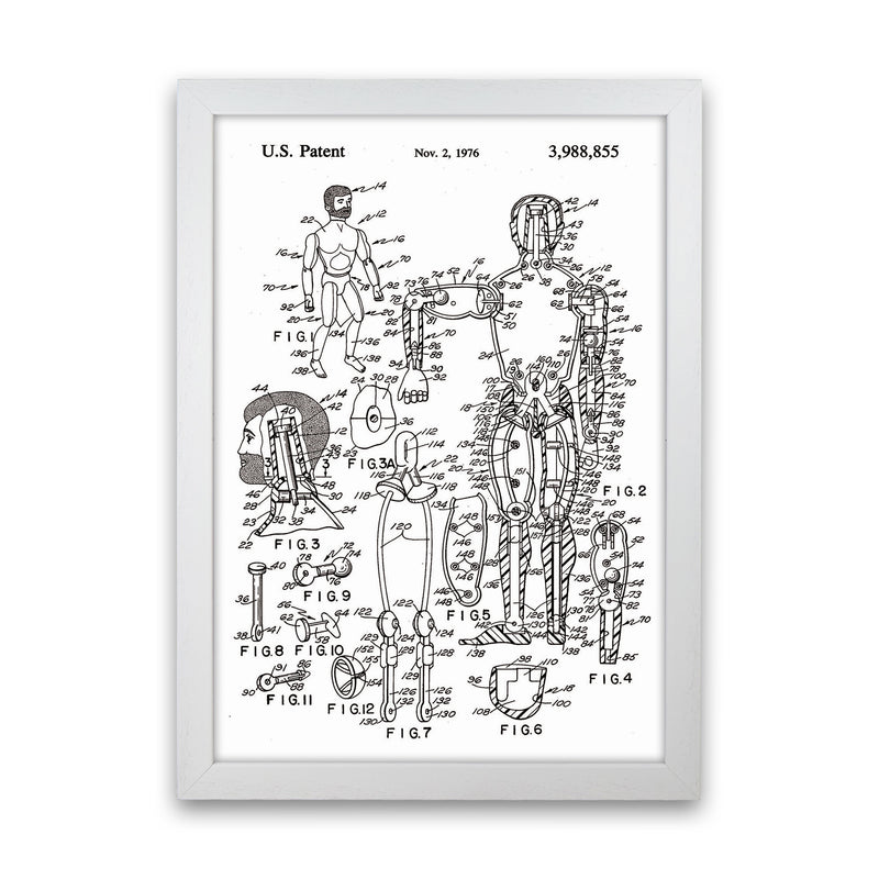 Kids Toy Patent Art Print by Jason Stanley White Grain