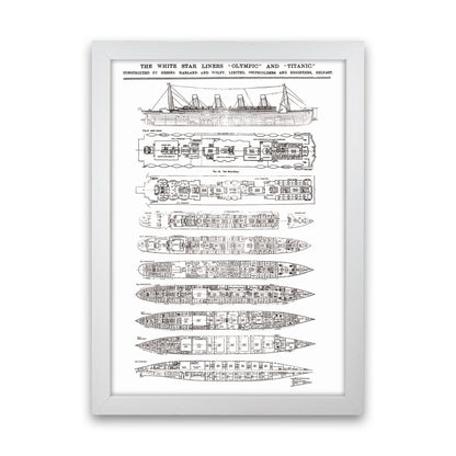 Titanic Patent Art Print by Jason Stanley White Grain