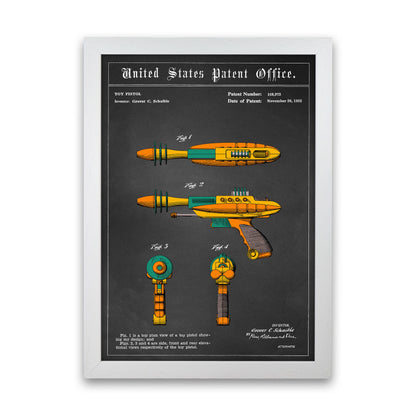 Raygun Art Print by Jason Stanley White Grain