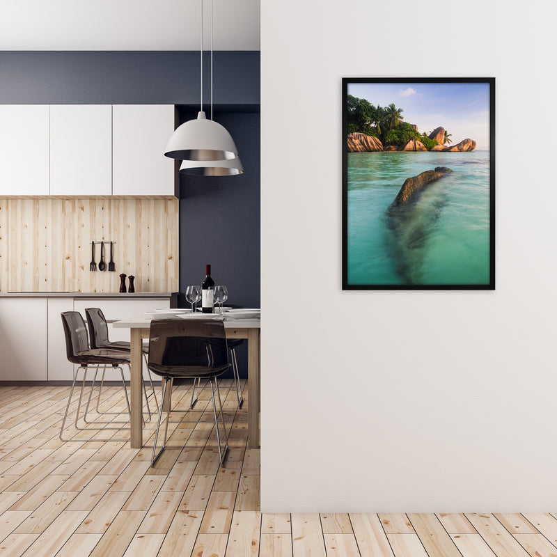 Asda Portrait Art Print by Karsten Wrobel A1 White Frame