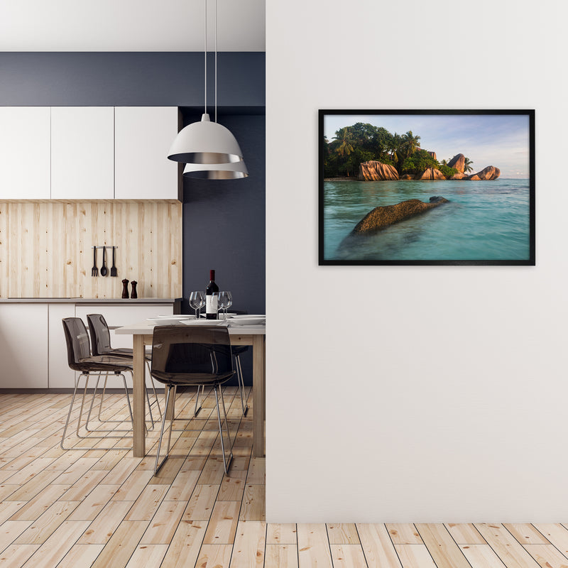 Asda Landscape Art Print by Karsten Wrobel A1 White Frame