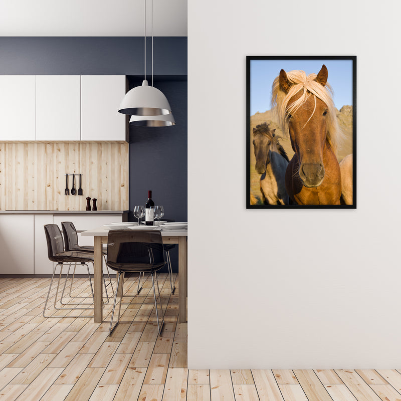 Blondie Art Print by Karsten Wrobel A1 White Frame