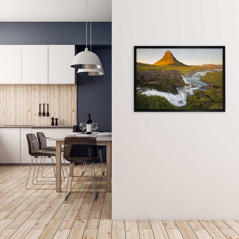 Church Falls Art Print by Karsten Wrobel A1 White Frame